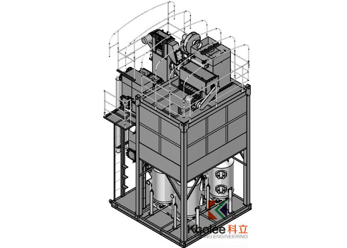 KL-PBR-4P Portable Blast Recycle System with Vacuum Recovery